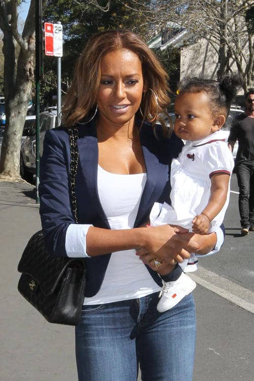 Mel B Heads to Lunch With Baby Madison